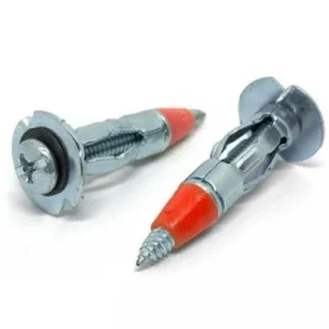 Pair of screws on a white background
