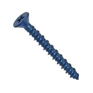 Screw on a white background