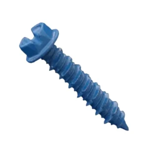 Screw on a white background
