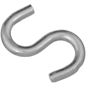 National 3/4 in zinc heavy open s hook on a white background